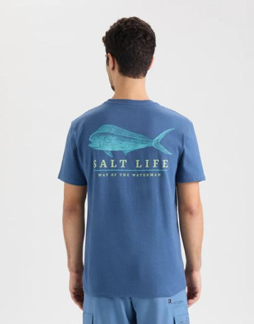 Salt Life® Men's S/S Navy Mahi Way T-Shirt