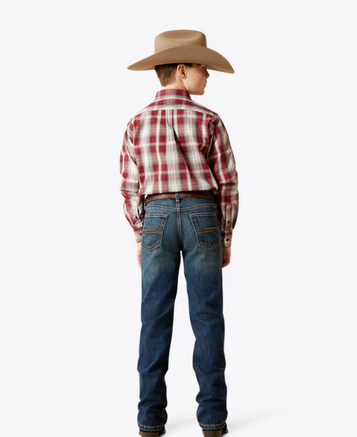 Ariat® Boys' B4 Baron Boot Cut Dark Wash Jeans Ariat® Boys' B4 Baron Boot Cut Dark Wash Jeans