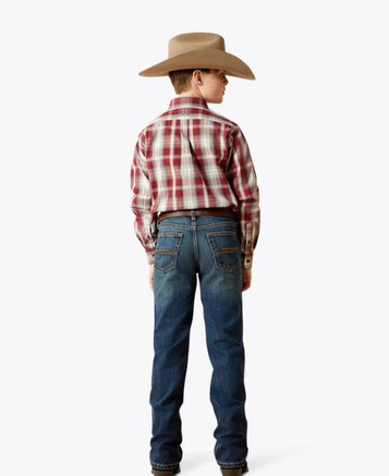 Ariat® Boys' B4 Baron Boot Cut Dark Wash Jeans Ariat® Boys' B4 Baron Boot Cut Dark Wash Jeans