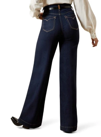 SALE Ariat® Ladies' UHR Veronica Wide Leg Jeans in Rinse