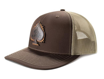 Ariat® Brown/Tan Spade Patch Cap