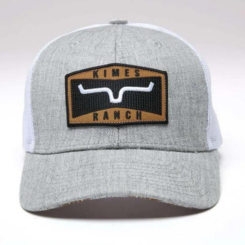 Kimes Ranch® Grey/White Railway Mid-Profile Cap