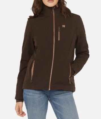 Cinch® Ladies' Brown Concealed Carry Softshell Jacket Cinch® Ladies' Brown Concealed Carry Softshell Jacket
