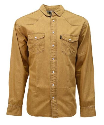 Hooey® Men's L/S Solid Tan Chambray Snap Shirt