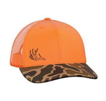 Local Boy® Orange/Camo Antler Shed Trucker Cap