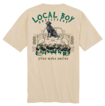 Local Boy® Men's S/S Latte Piles Make Smiles T-Shirt