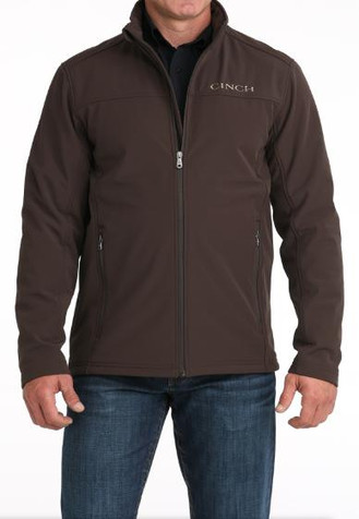 Cinch® Men's Brown/Gold Softshell Windproof Jacket Cinch® Men's Brown/Gold Softshell Windproof Jacket