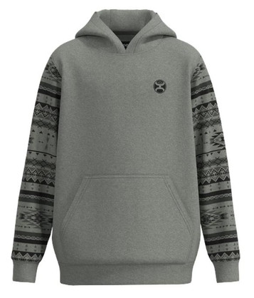 Hooey® Boys' Grey/Aztec Legendary Polar Fleece Hoodie