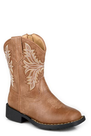 Roper® Toddlers' Brown Faux Leather Zipper Boots Roper® Toddlers' Brown Faux Leather Zipper Boots