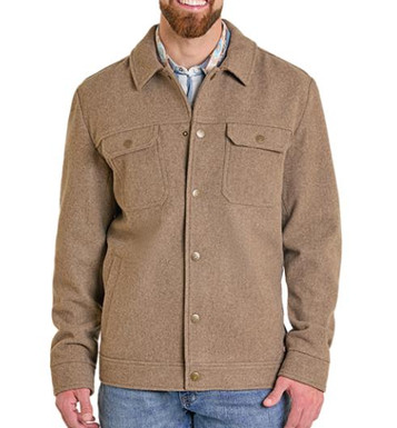 Panhandle Slim® Men's Heathered Taupe Wool Jacket