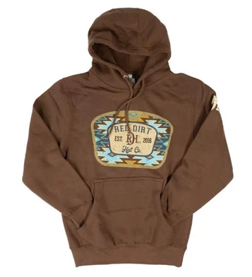 SALE Red Dirt Hat Co® Men's Brown Aztec Jango Hoodie