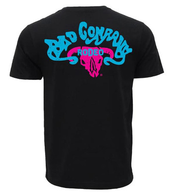 Hooey® Men's S/S Black/Blue/Pink Bad Company Rodeo T-Shirt Hooey® Men's S/S Black/Blue/Pink Bad Company Rodeo T-Shirt