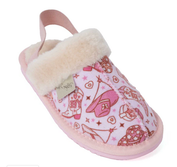 SALE Blazin' Roxx® Girls' Maddie Pink Western Print Slippers