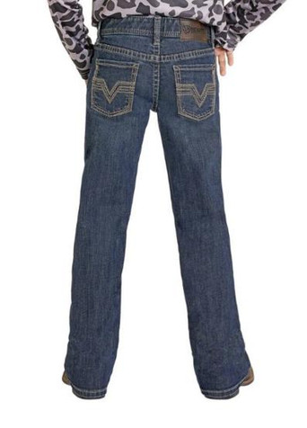 Rock & Roll Denim® Boys' Dark Wash Boot Cut Stretch Denim Jeans