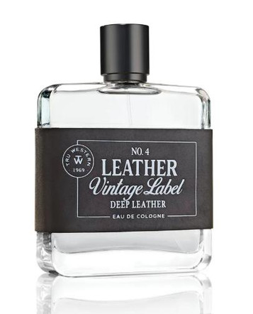 Tru Western® Men's Leather No. 4 Vintage Label Deep Leather Cologne 3.4 oz Spray