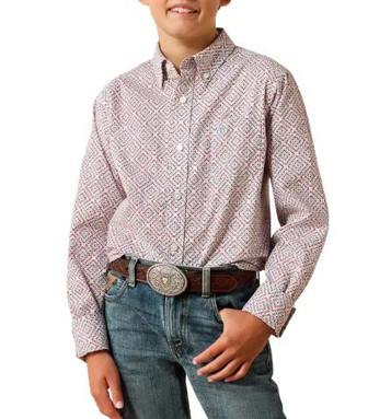 Ariat® Boys' L/S Southwest Geo Print Button Shirt