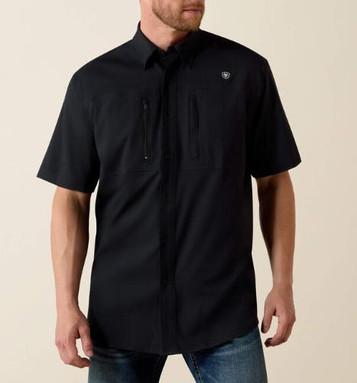 Ariat® Men's S/S Black VentTEK Classic Fit Button Shirt
