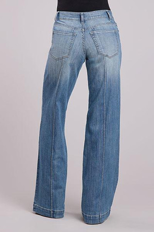 Stetson® Ladies' 675 MR Wide Leg Center Seam Jeans