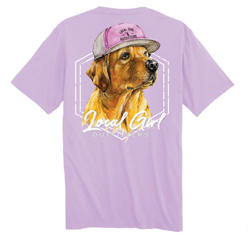 Local Girl® Ladies' S/S Orchid LG Lab in Hat T-Shirt