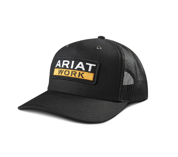 Ariat® Black Ariat Work Patch Richardson 112 Snapback Cap