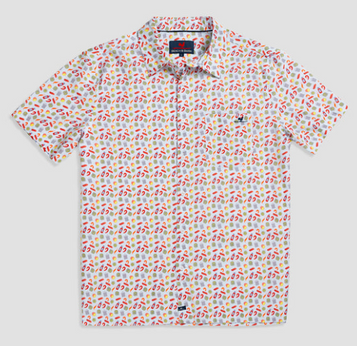 Beach & Barn® Men's S/S Low Country Boil Button Sport Shirt