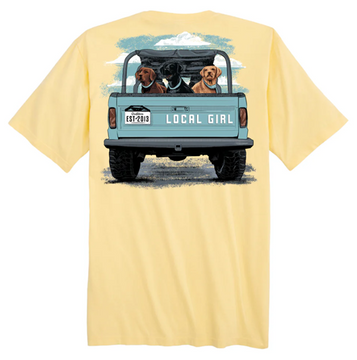 Local Girl® Ladies' S/S Banana Yellow LG Lab Tailgate T-Shirt