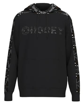 SALE Hooey® Men's Black/Grey Aztec Canyon Hoodie