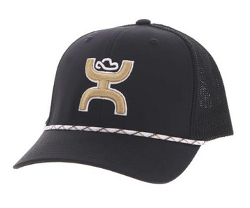 Hooey® Black/Tan Sterling White Rope Cap