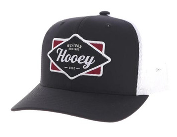 Hooey® Black/White Diamond Logo Patch Cap