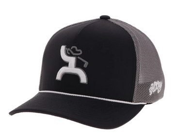 Hooey® Black/Grey Classic Golf Logo Cap