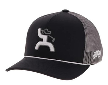 Hooey® Black/Grey Classic Golf Logo Cap