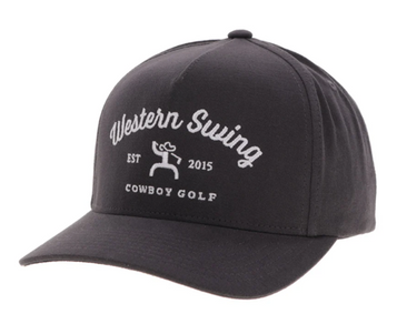 Hooey® Dark Grey Western Swing Cowboy Golf Cap