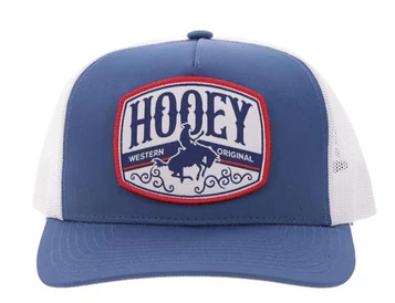 Hooey® Blue/White Salado Western Original Patch Cap