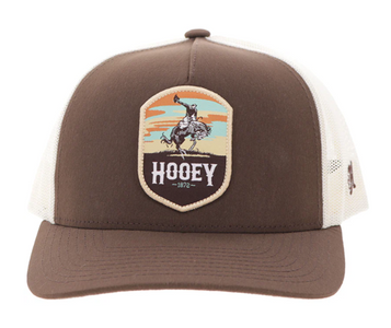 Hooey® Brown/Tan Cheyenne Bronc Sunset Patch Cap