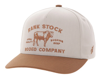 Hooey® Tan Rank Stock Rodeo Company Cap