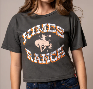 Kimes Ranch® Ladies' S/S Lucky B Bucking Cropped T-Shirt