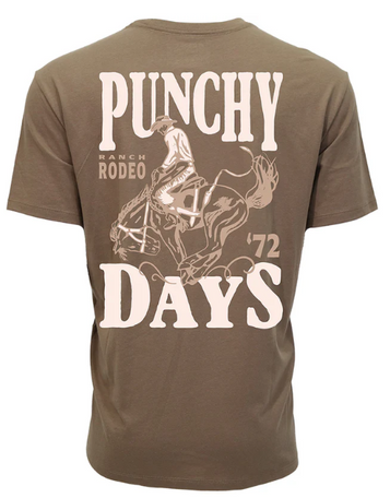 Hooey® Men's S/S Brown Punchy Days Rodeo T-Shirt
