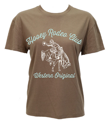Hooey® Ladies' S/S Brown Rodeo Club T-Shirt