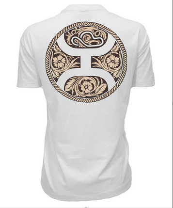 Hooey® Ladies' S/S Cream Hooey Logo Concho T-Shirt