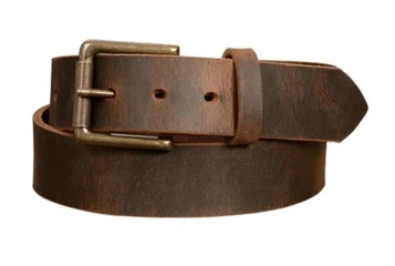 Gingerich® Men's Distressed Brown Branson Leather Belt
