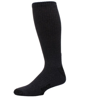 Boot Doctor® Men's Denim Color Cotton Work Boot Socks 2-Pack