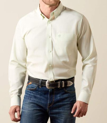 Ariat® Men's L/S Laurel Green WF Fitted Button Shirt