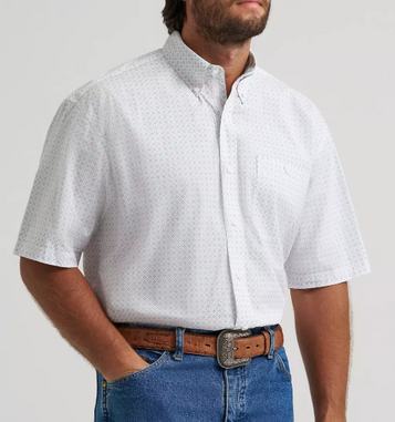 Wrangler® George Strait™ Men's S/S Kaleidoscope Print Button Shirt