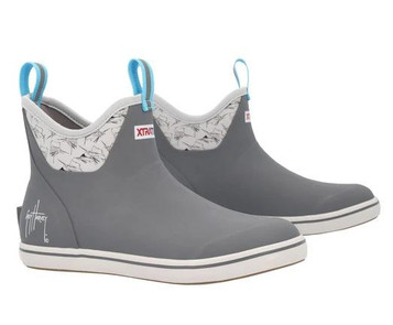 XTRATUF® Men's Grey/Sailfish Sketch 6" Ankle Deck Boots