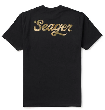 Seager® Men's S/S Black Russ Fill T-Shirt