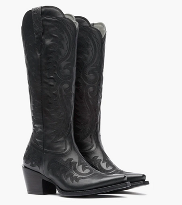 Durango® Ladies' Polished Black Onyx Crush™ 16" Western Boots