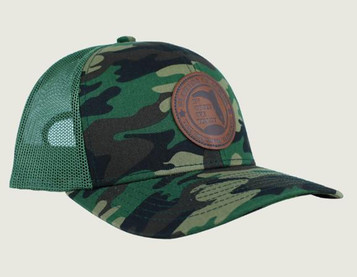 Florida Cracker® Leather 1521 Patch Trucker Cap