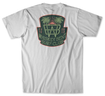 Whiskey Bent Co® Men's S/S White Surf Club T-Shirt