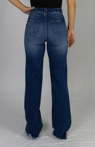 CC Western® Ladies' CC Signature Montana HR Distressed Button Fly Jeans