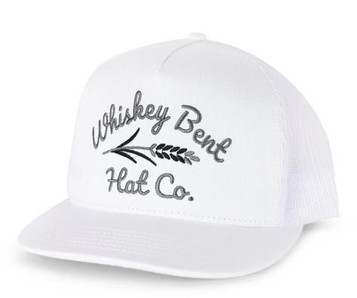 Whiskey Bent Hat Co® White Lightning Flat Bill Cap